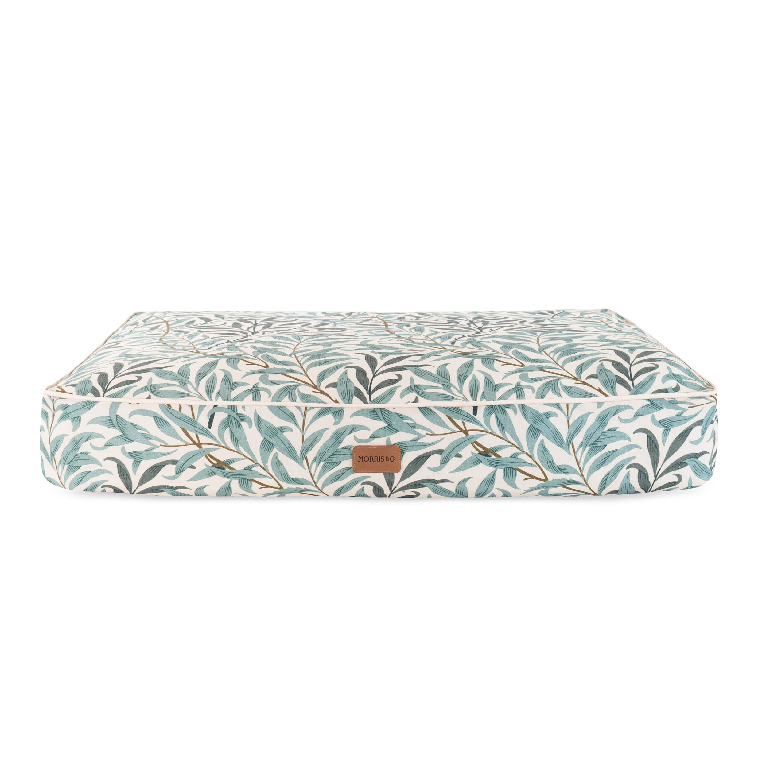 Rosewood x Morris & Co. Willow Boughs Mattress for Dogs, Medium Dog Bed, Ivory/Green, Thickly Padded, Non-Slip Base, Washable, Luxury William Morris Print