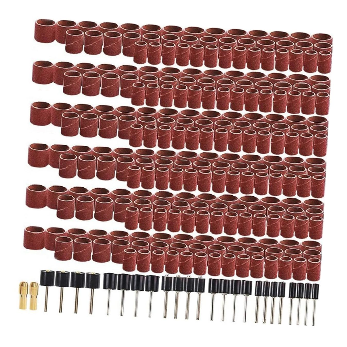 Kit meules et bandes abrasives Hemobllo 458 pièces pour outils rotatifs