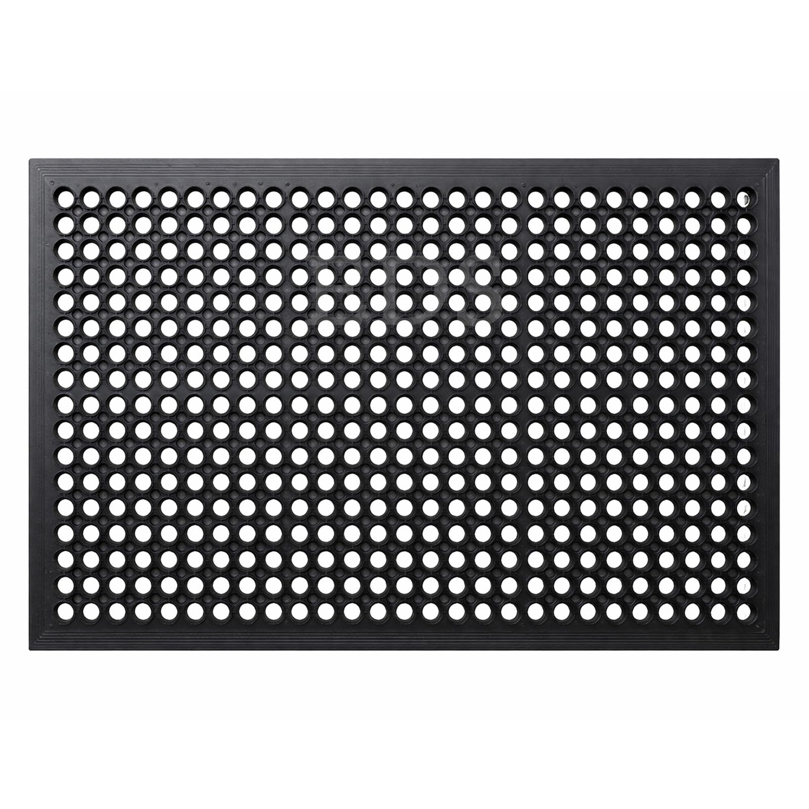 EDS Commercial Rubber Floor Mat Heavy Duty Large Outdoor Rubber Entrance Door Mat Anti Fatigue Non Slip Mats with Drainage Hole for Industrial Kitchen Restaurant Garage Garden (PACK OF 1, 90 x 60 CM) โ image 1