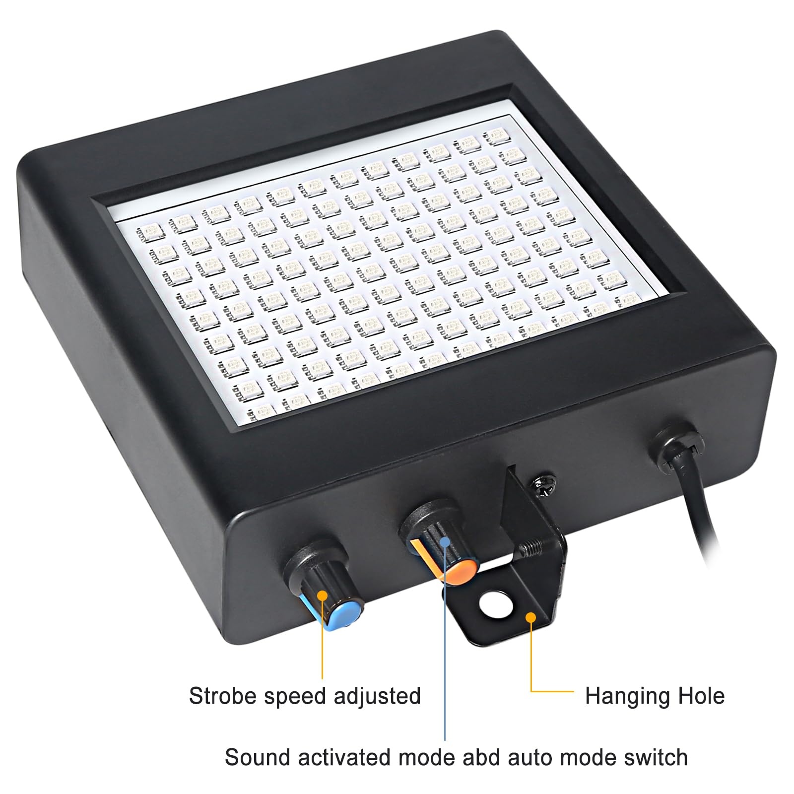108LED Mini Stroboscope Telecommande Dj Jeux de Lumiere Pour Soiree Strobe Light, LED Couleur Lumière Stroboscopique Avec Télécommande Flash Disco Lights Stromboscope Soirée Projecteur Lumiere Soiree