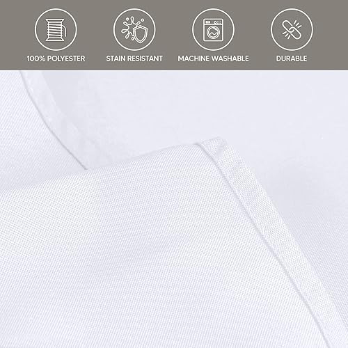 Miniatura 9 de Utopia Kitchen - Paquete de 2 manteles cuadrados lavables a máquina, tela de poliéster, para comedor, fiestas de bufé, pícnic, eventos, bodas y