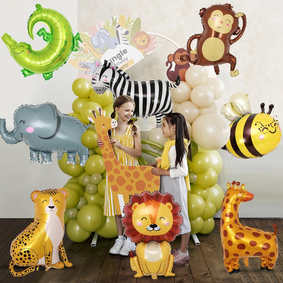 DazzJoy Ballons animaux léopard XXL animaux ballons animaux anniversaire ballons à l'hélium animaux animaux animaux pour décoration d'anniversaire