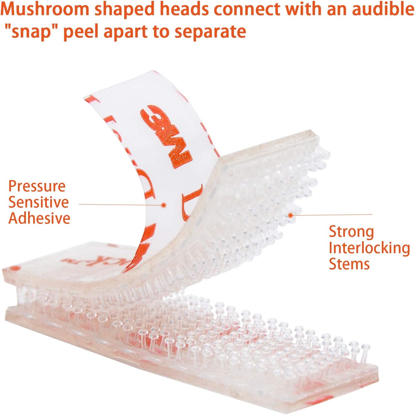 EZ Pass/IPass/IZoom Toll Tag Mounting Kit - 8 Pcs (4 Sets) Reclosable Fastener Dual Lock Tape Strips