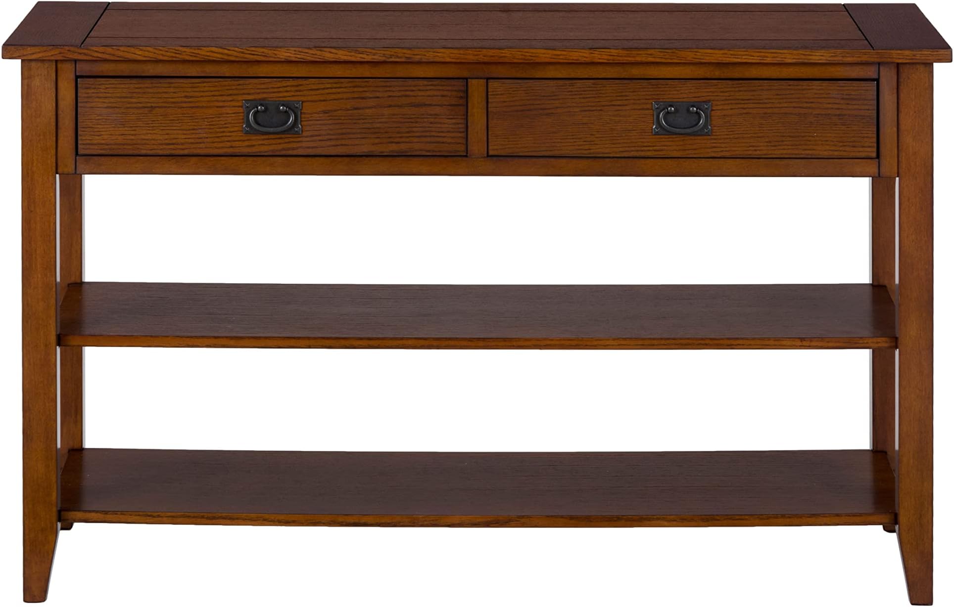 Mission Oak Sofa Console Table with Storage