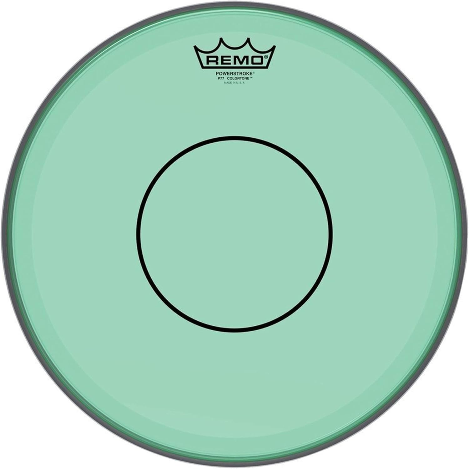 Remo Powerstroke 77 Colortone Green Drumhead, 14"