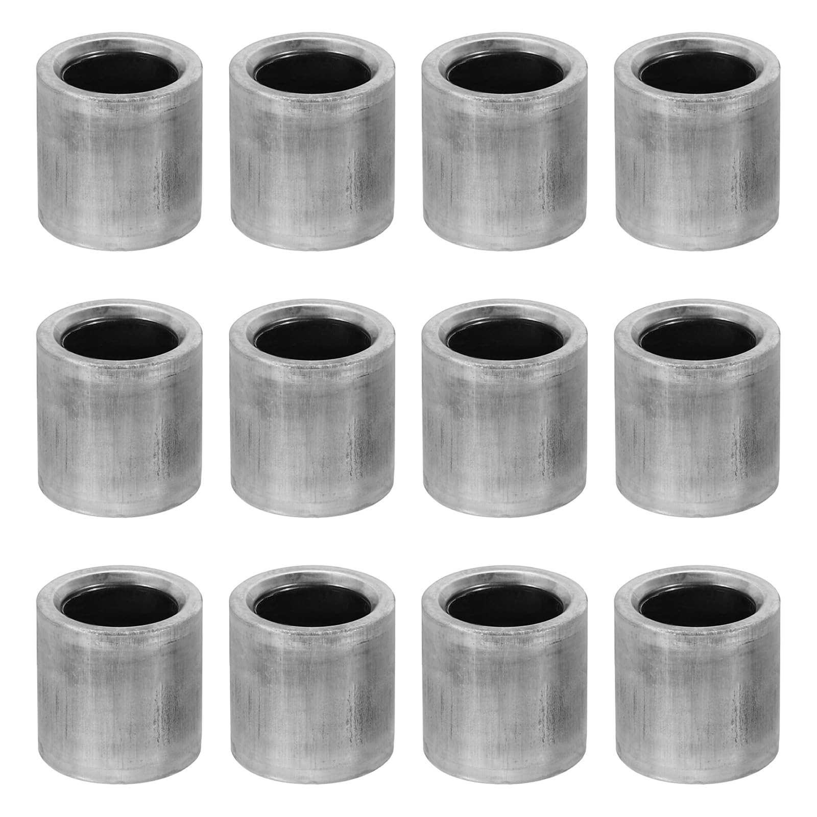 PATIKIL M10 Steel Spacers, 12 Pcs Metal Spacers Steel 10.2mm ID x 15mm OD x 15mm L Carbon Steel Spacer Screw Standoff Round for 2/5in or M10 Screw Bolts โ image 1