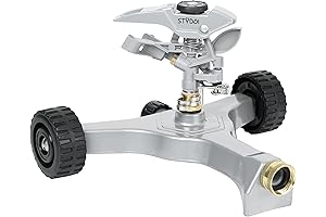 STYDDI Sprinkler with Wheels: Effortless Lawn Watering