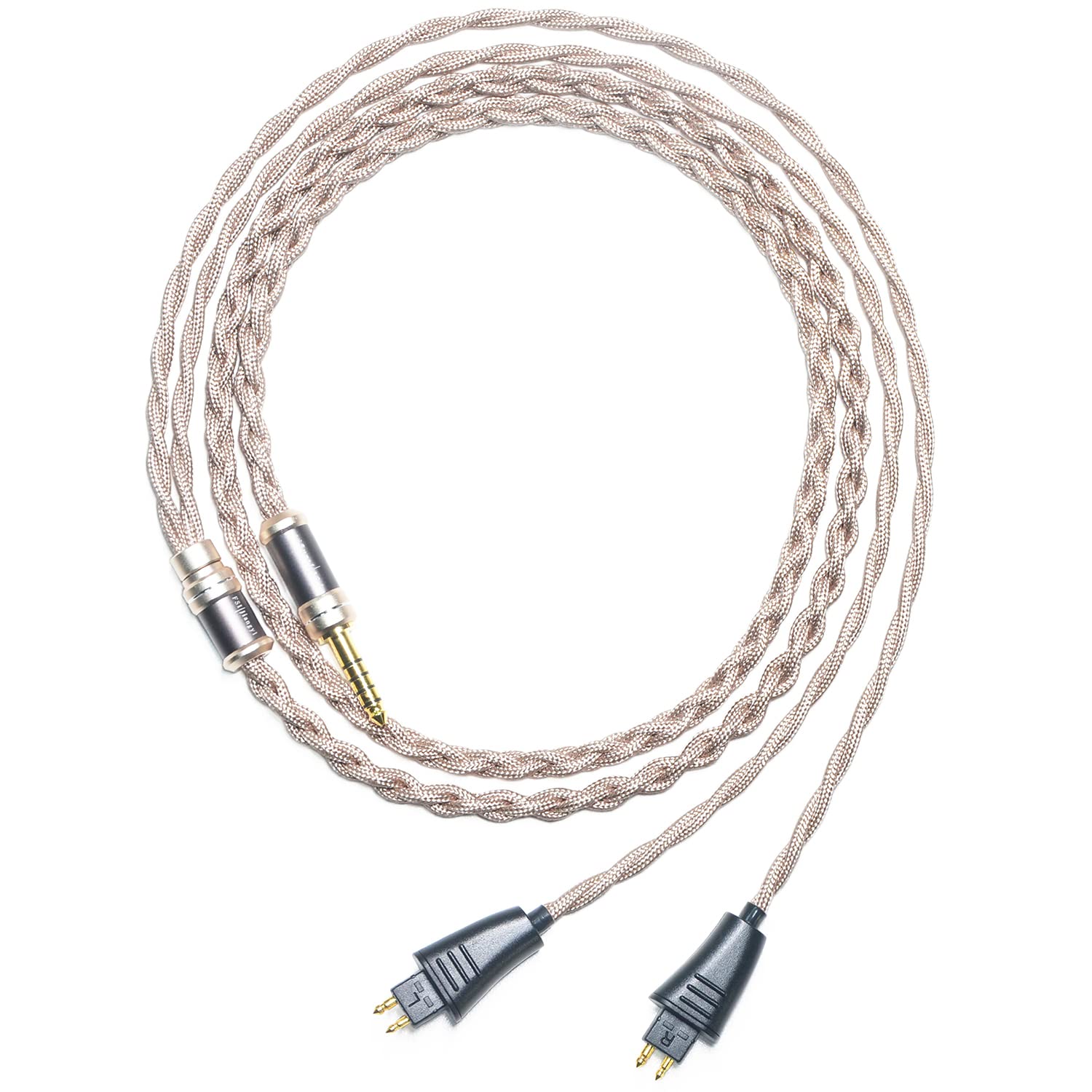 6N Single Crystal Copper Headphone Cable for Fostex TH610 TH900 MK2 TH909 TH1000RP TH1100RP TH808 4.4mm Balanced Hi-Fi Headphone Audio Upgrade Cable (6.35mm Plug)