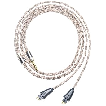 6N Single Crystal Copper Headphone Cable for Fostex TH610 TH900 MK2 TH909 TH1000RP TH1100RP TH808 4.4mm Balanced Hi-Fi Headphone Audio Upgrade Cable 2.5mm Plug