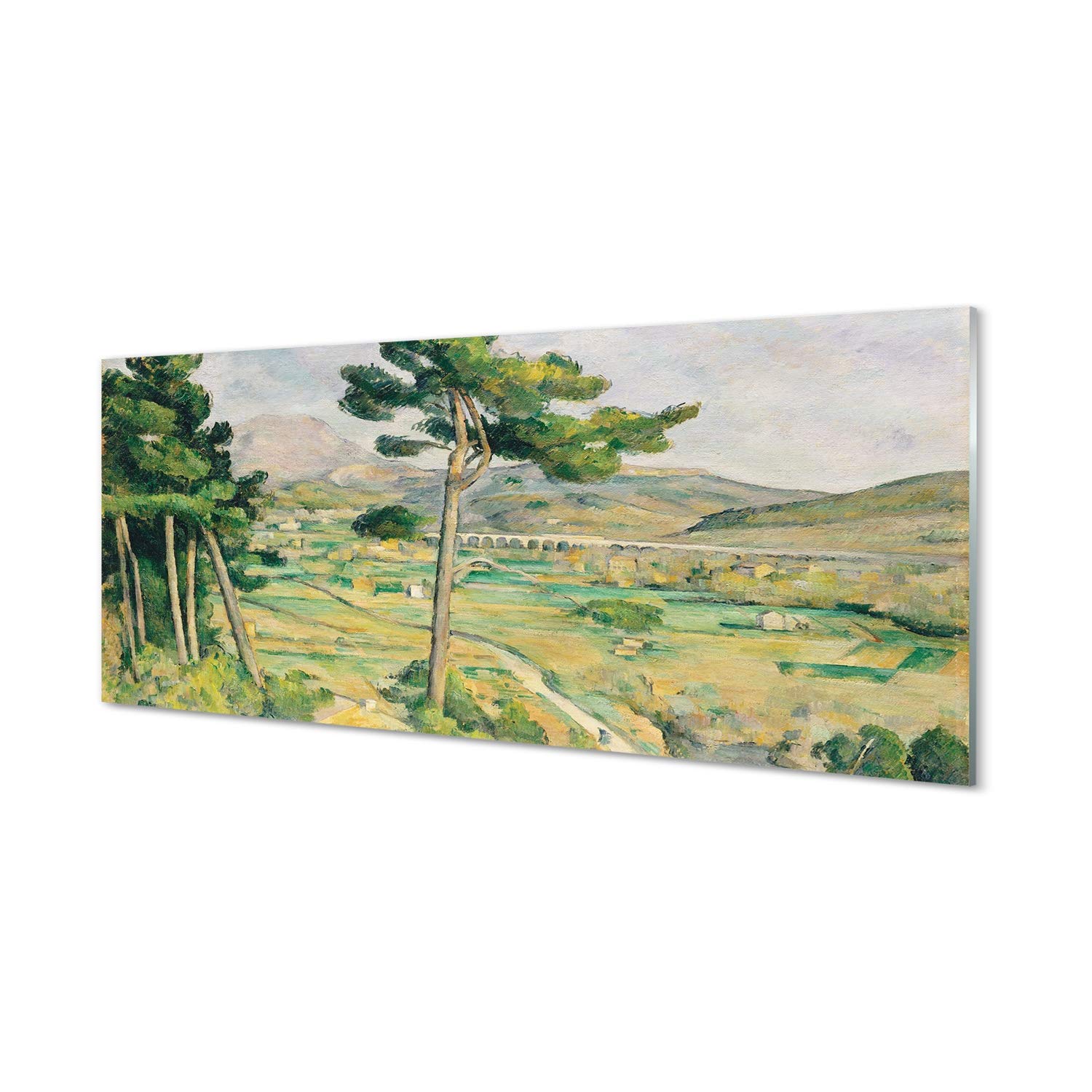 Tulup Impresión acríl Acrílico 125x50cm - Arte Vista de la praderaImpresa Decoración Arte Pintado Cuadro sobre acríl Pinturas