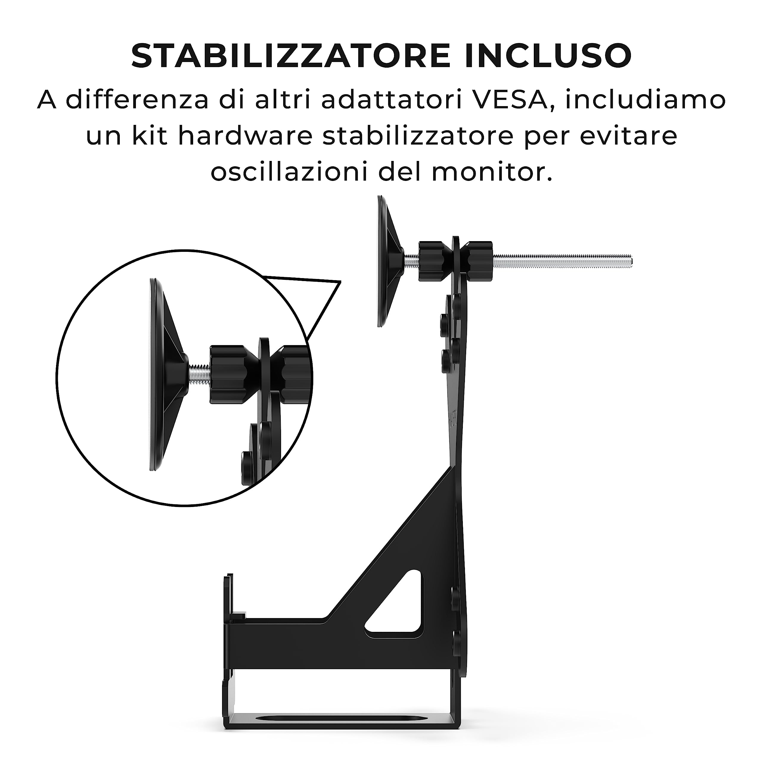 HumanCentricStaffa adattatore di montaggio VESA compatibile con monitor Acer R240HY bidx, R221Q, R271, SB220Q, R241Y, RT240Y, RT270, SA220Q, SA230 bi, SA240Y, SA270 Bbix, SB230, SB240Y e altri