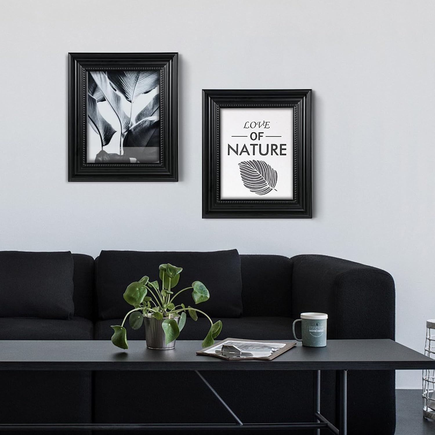 8x10 Picture Frame, Table Top or Wall Mount, Black, 1 Pack