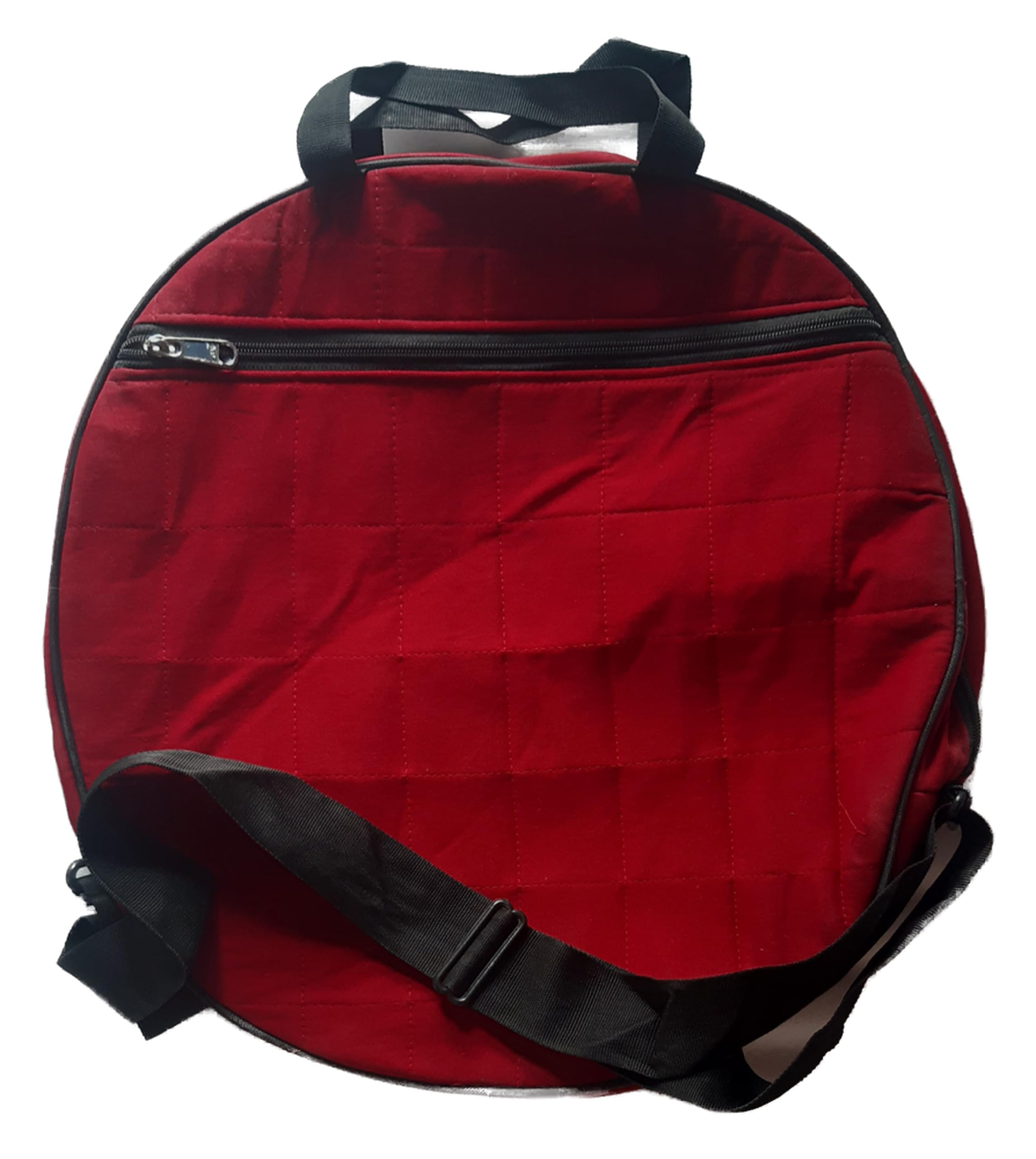 20" inches, (51cm diameter) (9cm depth) shaman shamanic, handmade, Cushioned drum bag, VELVET FABRIC, One big Front pocket, Four types belts include (Read our discription)