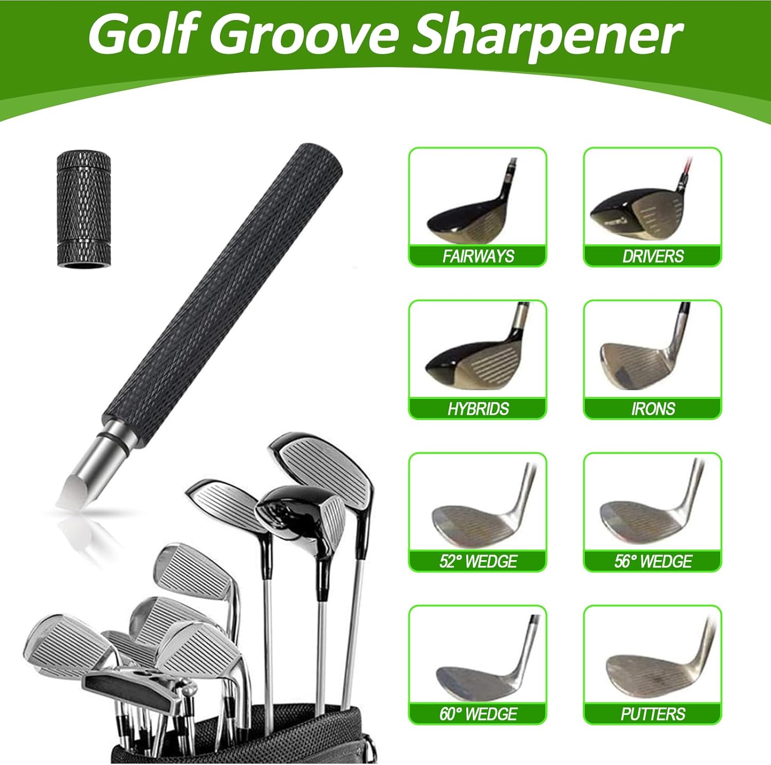 Golf Towel and Brush Set, Premium Golf Towel(16x16 inch) & Club Brush Cleaner with Retainer Clip and Squeeze Water Bottle, Essentials Golf Accessories for Men - Image 2