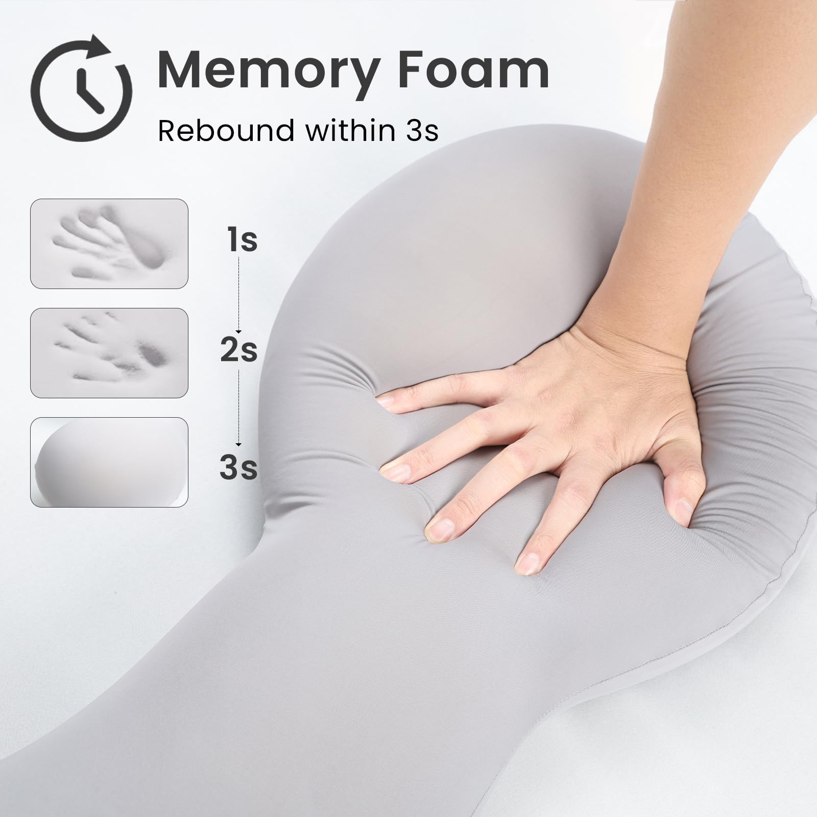 Coussin Pour Genoux Et Jambes DYNMC YOU - Mémoire De Forme Pour Grossesse Et Sommeil