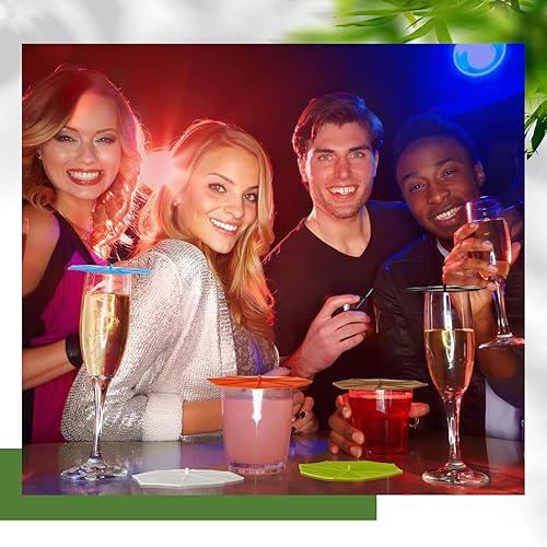 Miniatura 5 de 6 tapas de silicona para tazas, tapas para paraguas, tazas, tapas de vidrio de silicona antipolvo, tapas con sello de succión para mantener la