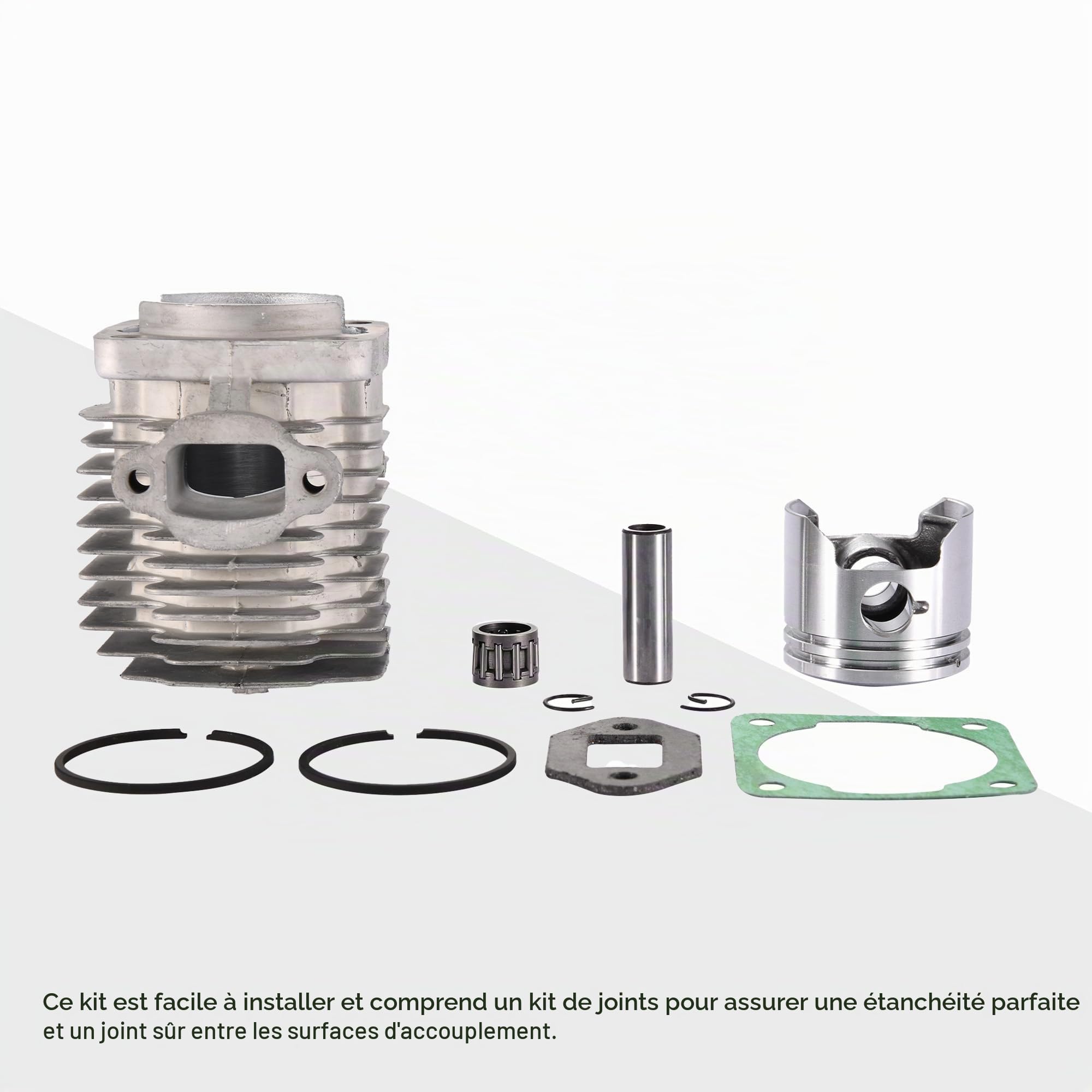 GOOFIT Kit D'Assemblage De Bague De Piston De Cylindre De 44-6 De 44 Mm Remplacement pour 43cc 47cc 49cc 2 Stroke Engine Mini Quad ATV Pocket Dirt Bike