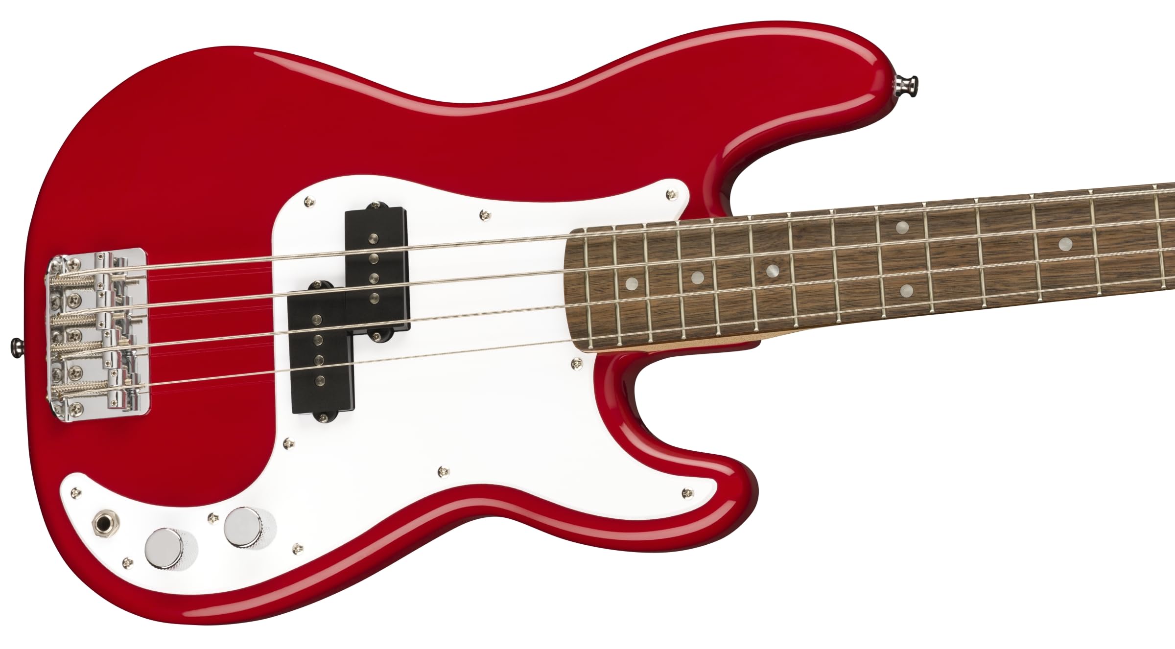 Squier by Fender Mini Precision Bass Basso Elettrico Compatto Dakota Red Pickup Split-Coil Alnico