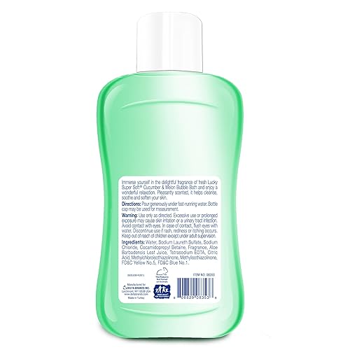 Miniatura 2 de Lucky Super Soft Baño de burbujas, pepino y aloe vera, 20 onzas