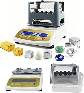 Goldscreensensor und Edelmetallanalysator – Gold-, Silber-, Platin- und Palladiumdichteanalysator für genaue Karat- und Reinheitsprüfungen – Digitalanzeige, tragbar und wiederaufladbar MDJ-300K