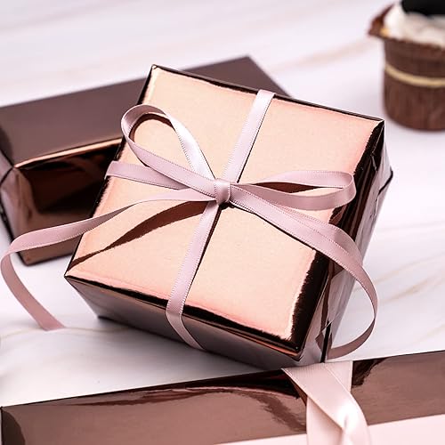 Miniatura 10 de RUSPEPA Papel de regalo metálico morado, papel de color sólido perfecto para Halloween, cumpleaños, Navidad, baby shower, 17.5 pulgadas x 32.8 pies