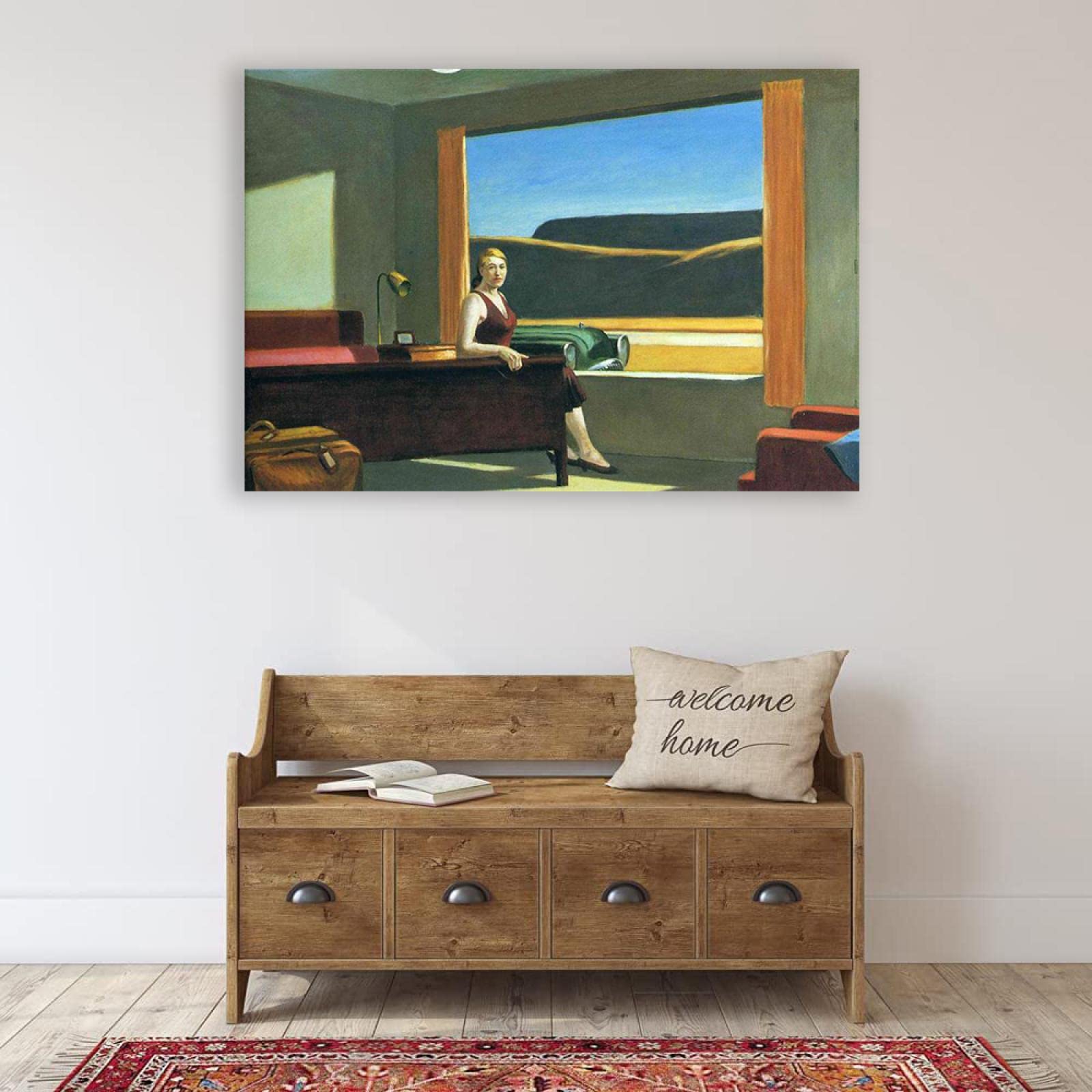 Amazon.co.jp: エドワードホッパー-ウエスタンモーテル。有名な絵画の