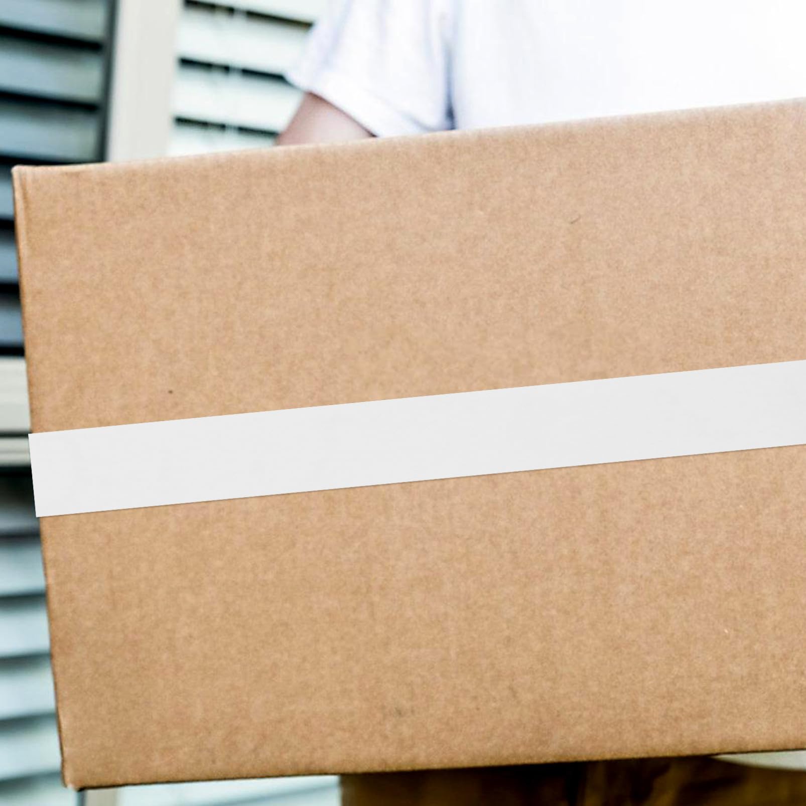 UKCOCO 2rotoli Nastro Bianco Resistente Per Nastro Spedizione Per Scatole Spedizione Bianco