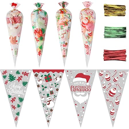 christmas cellophane sweet bolsas