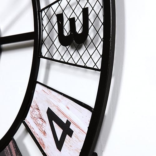 Miniatura 2 de Wall ClockGiant Wall Clock, 60 Cm Metal Silent Wall Clock Vintage Design Wall Clock for Kitchen, Living Room, Bedroom, Office, Bar