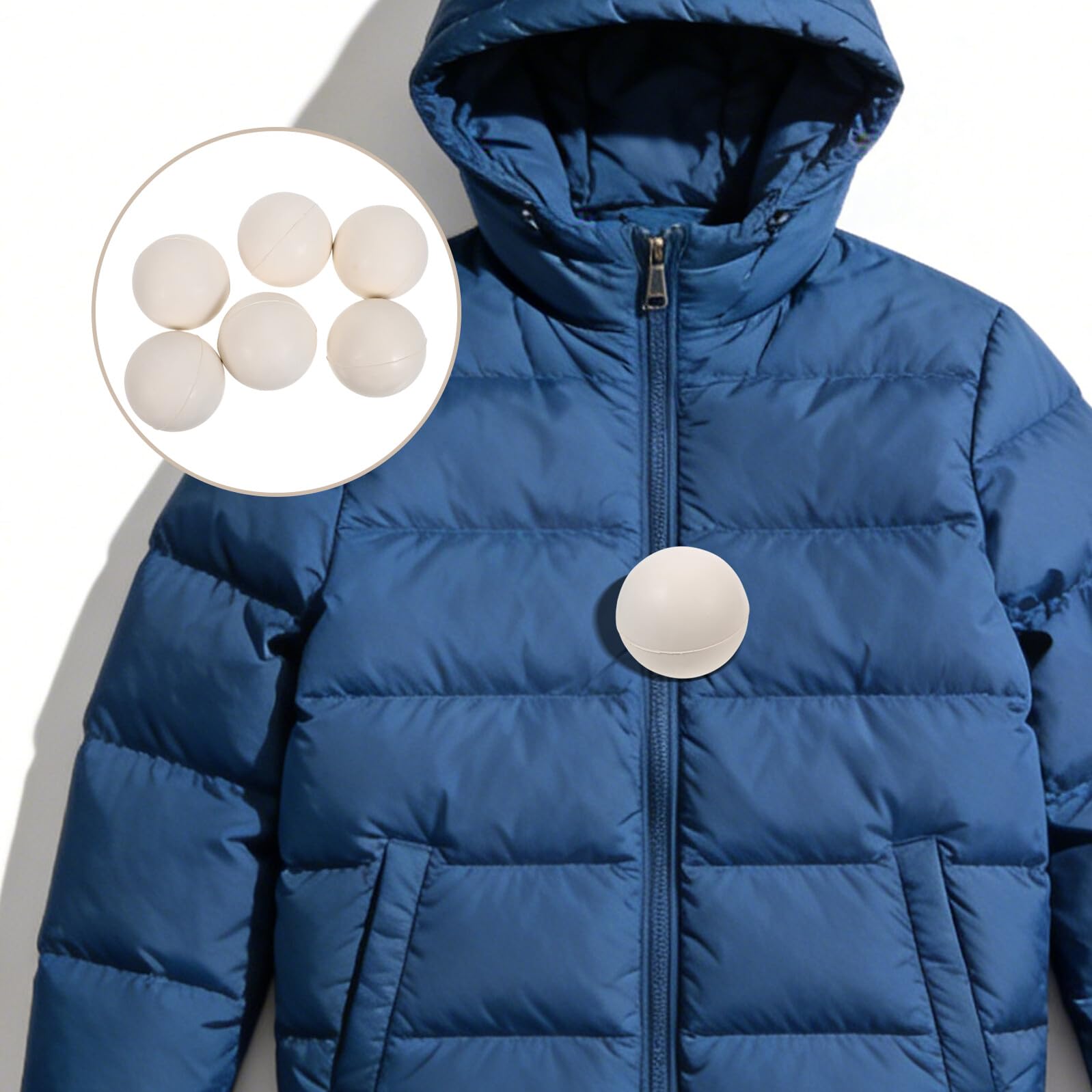 6pezzi Palline per Asciugatrice in Gomma Pz per Invernali del Piumino Strumenti di Asciugatura per Maglioni e Giacche Previene Lanuggine e Polvere Essenziali per Casa e Tessuti