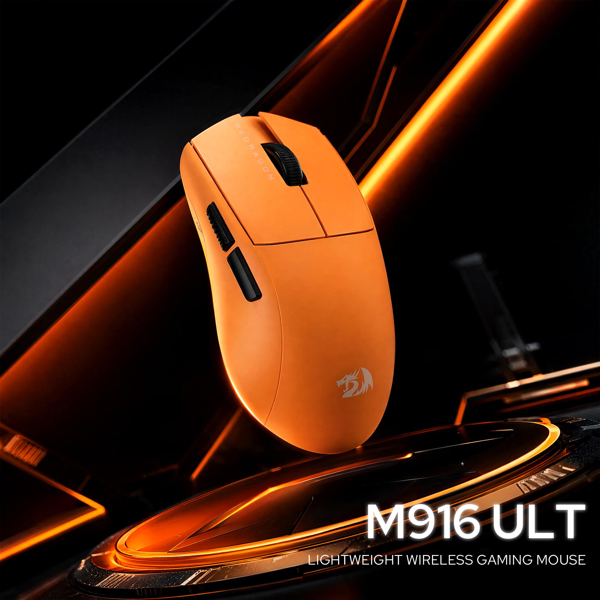 Redragon M916 ULT Ratón Gaming Inalámbrico 8K 54g Ultraligero 30000 dpi | Agarre Ergonómico Natural Botones Programables Alta Precisión Tasa de Sondeo 8K