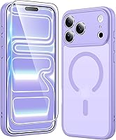 Vista 255 de FNTCASE Funda para iPhone 15 Plus: Fundas magnéticas transparentes para teléfono con protector de pantalla compatible con Magsafe Slim Anti