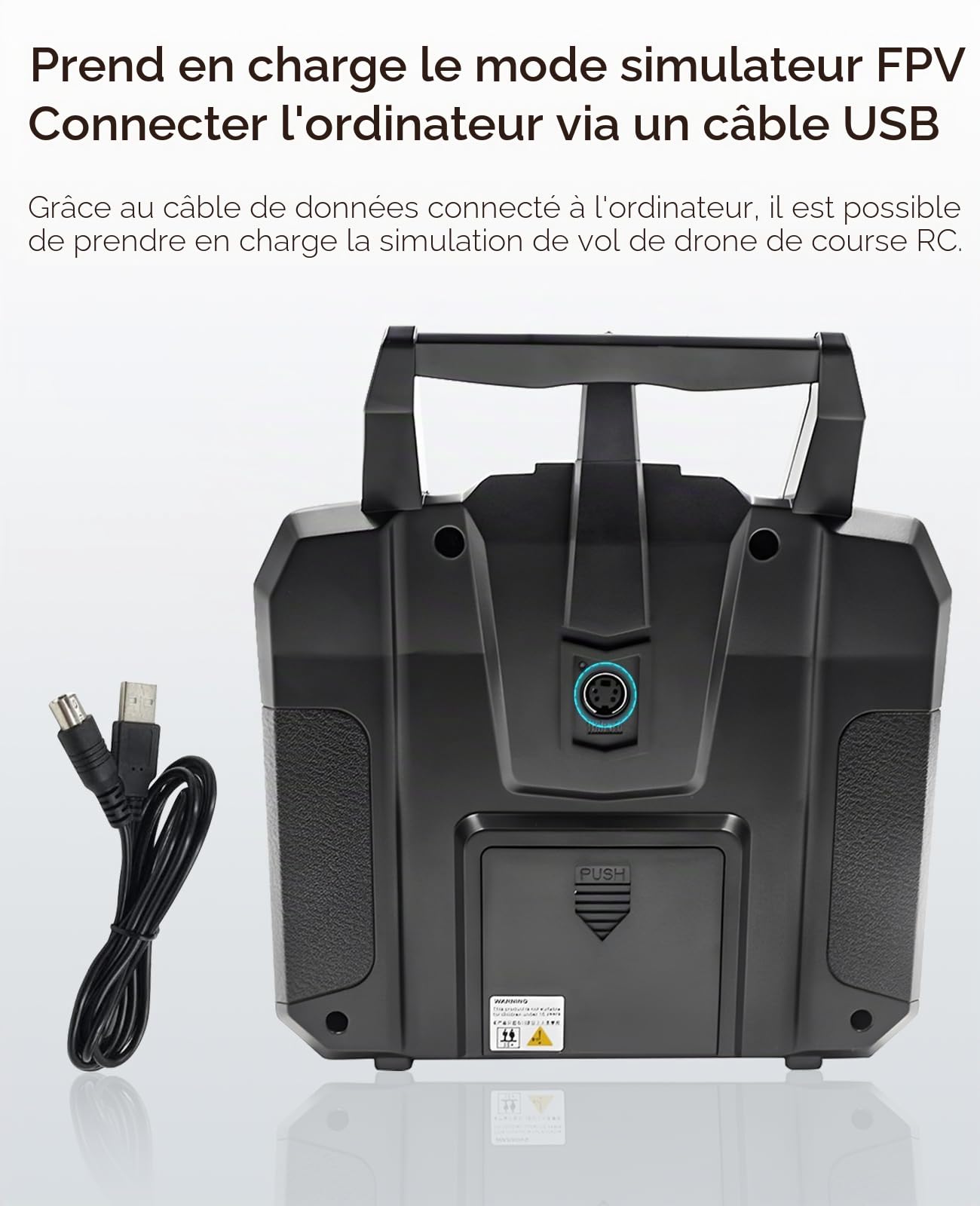 Émetteur RC Flysky FS-i6X avec récepteur FS-iA6B 2,4 GHz Radiocommande AFHDS 2A pour drone de course FPV quadricoptère RC, aile fixe, voiture RC, bateau RC (Mode 2)