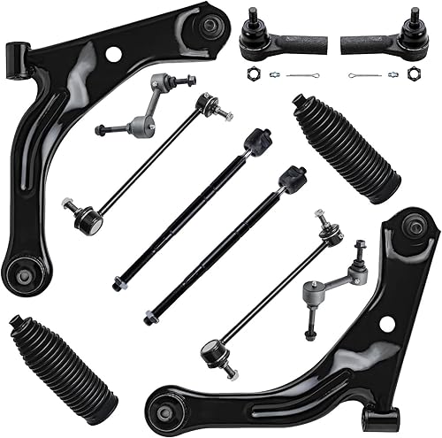 Miniatura 44 de Detroit Axle - Kit de suspensión frontal de 12 piezas para Toyota Corolla 2003 2004 2005 2006 2007 2008, 2 brazos de control inferiores, 2 rótulas