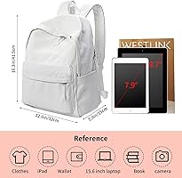 Amazon.com | Zicac Diy Canvas Backpack Daypack Satchel Backpack