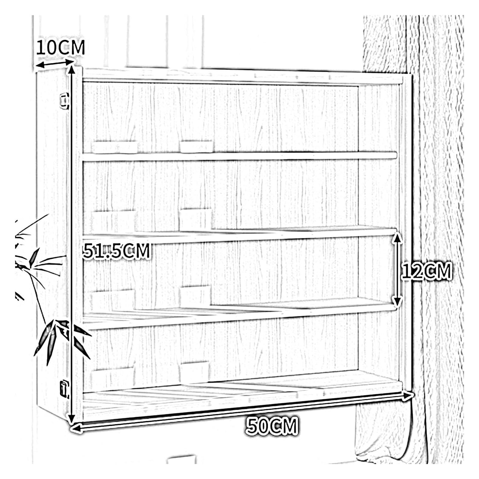 Estante acrílico montado en la pared para figuras de acto y juguetes coleccionables - Vitrina C para dormitorio, sala de estar, oficina y sala de juegos