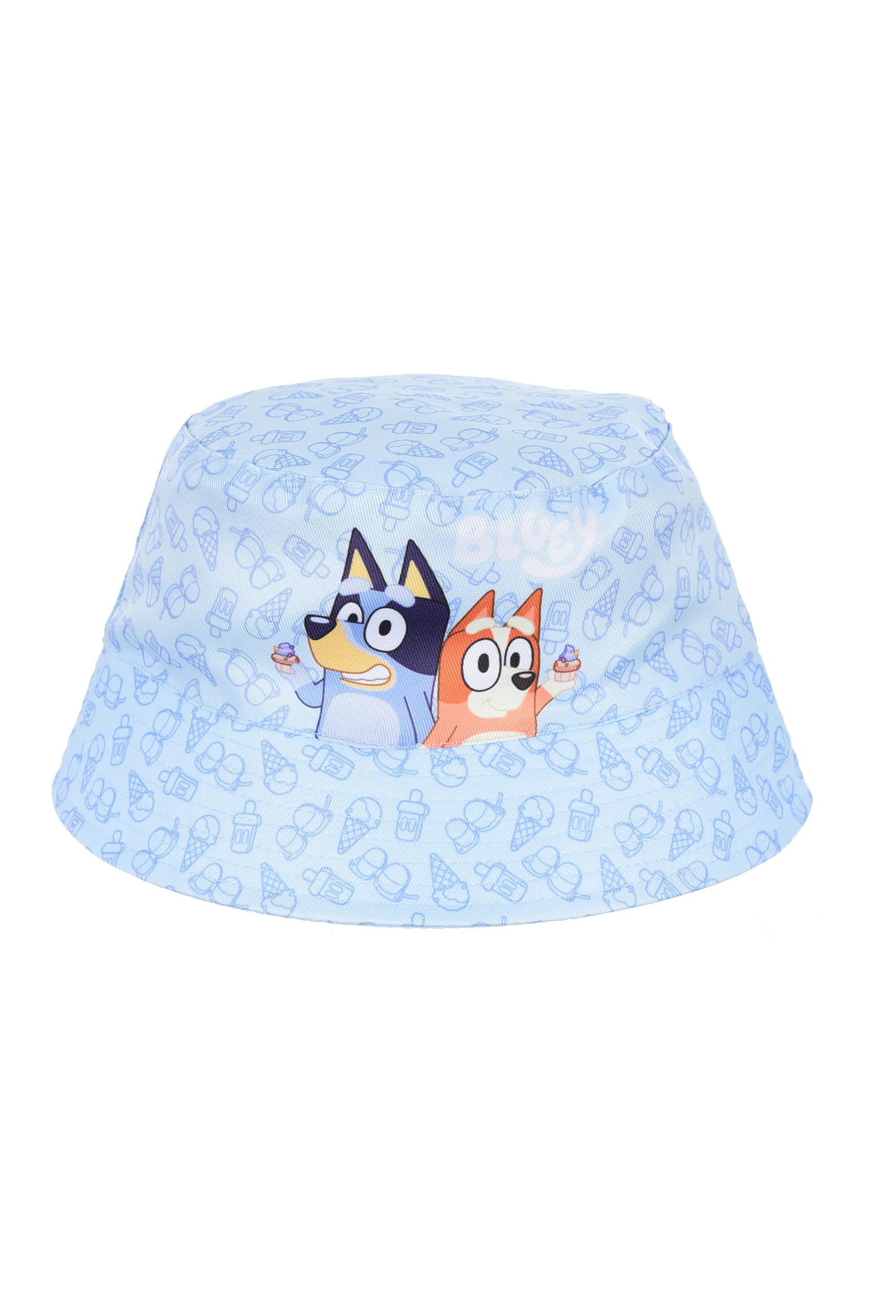 Bluey Boys Bright Blue Children's Bucket Hat Fisherman Cap Summer Gift For And Girls, 6 1/2