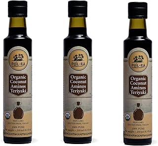 P L-RA Organic Coconut Aminos Sauce Teriyaki - Soy Sauce Alternative - V...