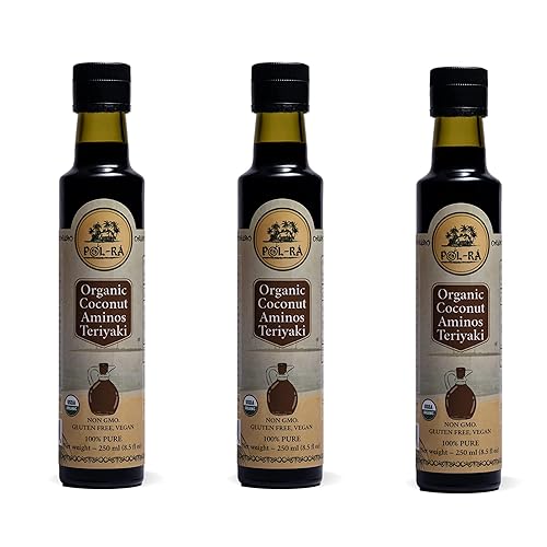 Miniatura 22 de P L-RA Salsa orgánica de amenos de coco Teriyaki – Alternativa a la salsa de soja – Vegana, Paleo y Keto – Sin soja – Bajo glucémico, bajo en sodio