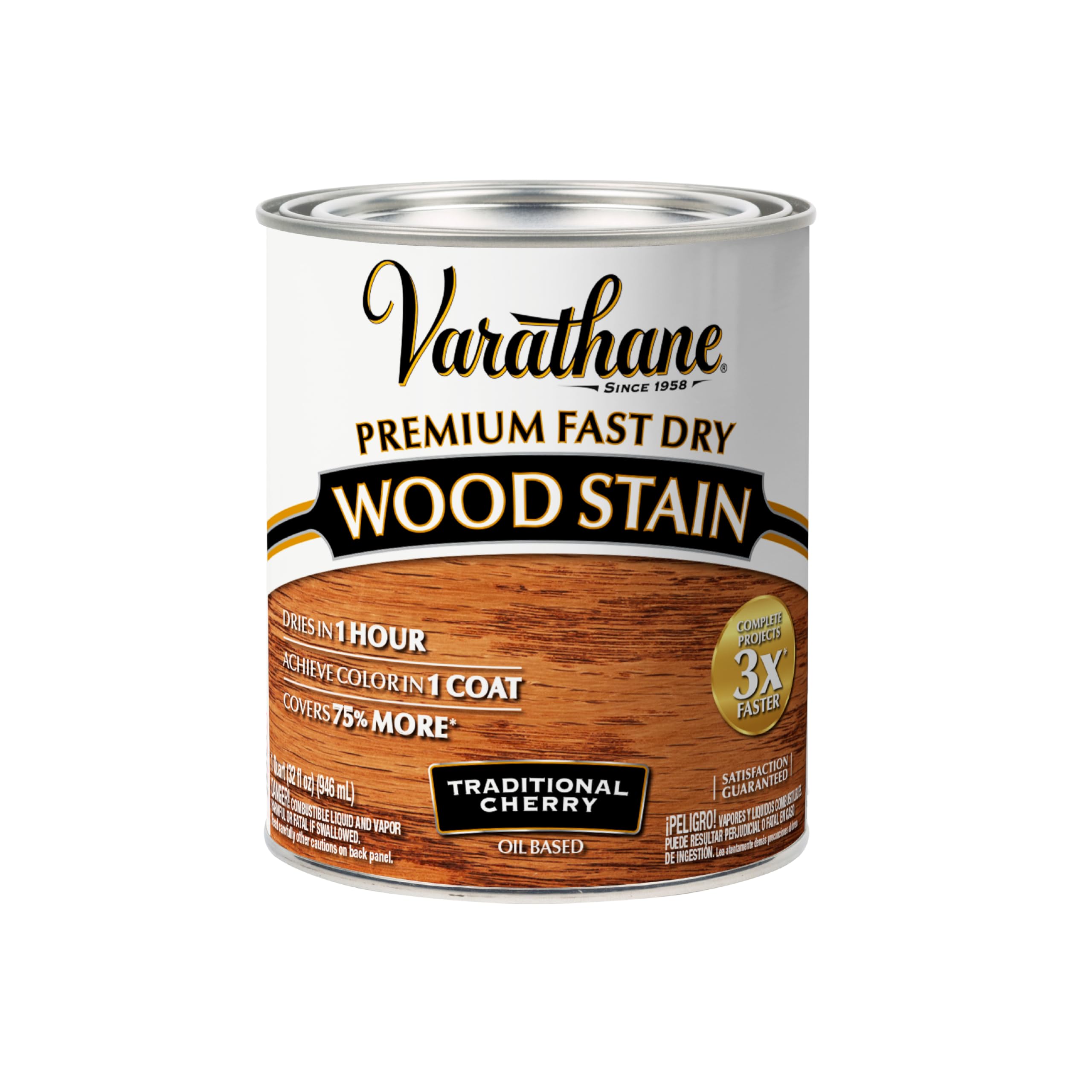 Rust-OlEUm Varathane 262008 32 Ounce 946Ml Premium Fast Dry Wood Stain Traditional Cherry
