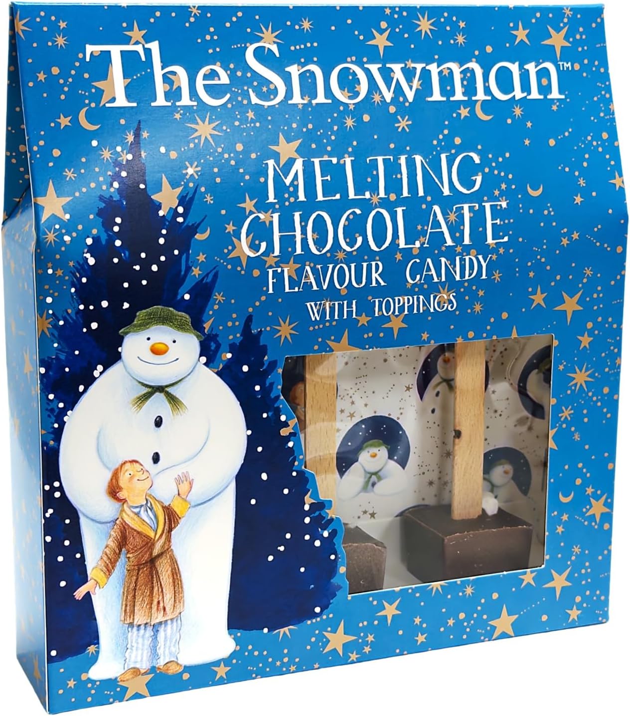 Milk Hot Chocolate Spoons Topped with Mini Marshmallows and Star Sprinkles Gift Set - Kids Children Adult Treat