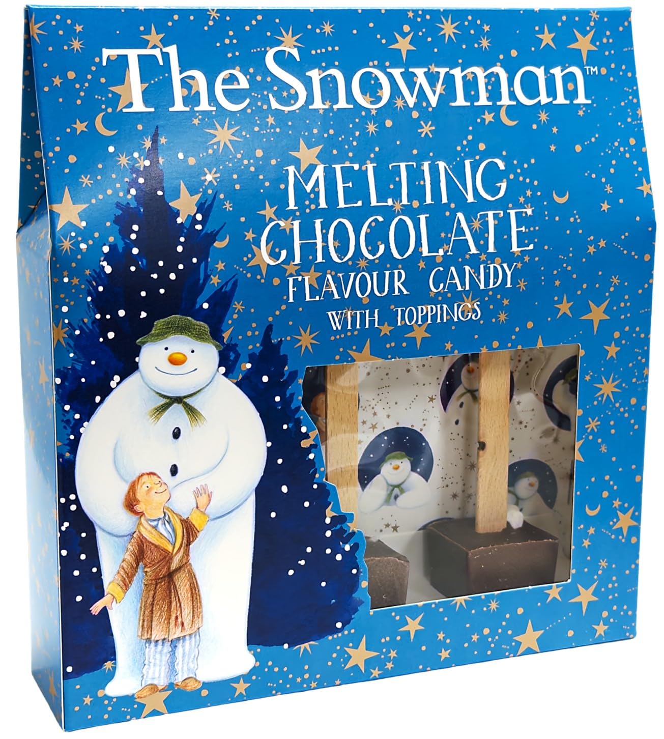 Milk Hot Chocolate Spoons Topped with Mini Marshmallows and Star Sprinkles Gift Set - Kids Children Adult Treat