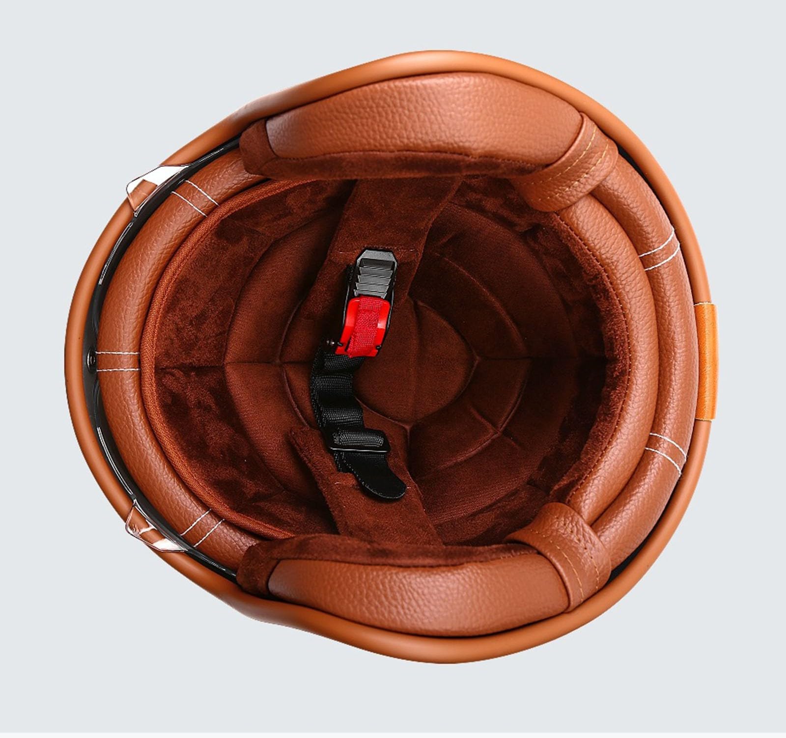 Casque Moto Vintage Casques Jet avec Visière Casques Bols Casque Mobylette avec Lunettes Homologué Dot/ECE Rétro Demi Casque Moto Vélo Scooter Chopper pour Adultes Homme Et Femme