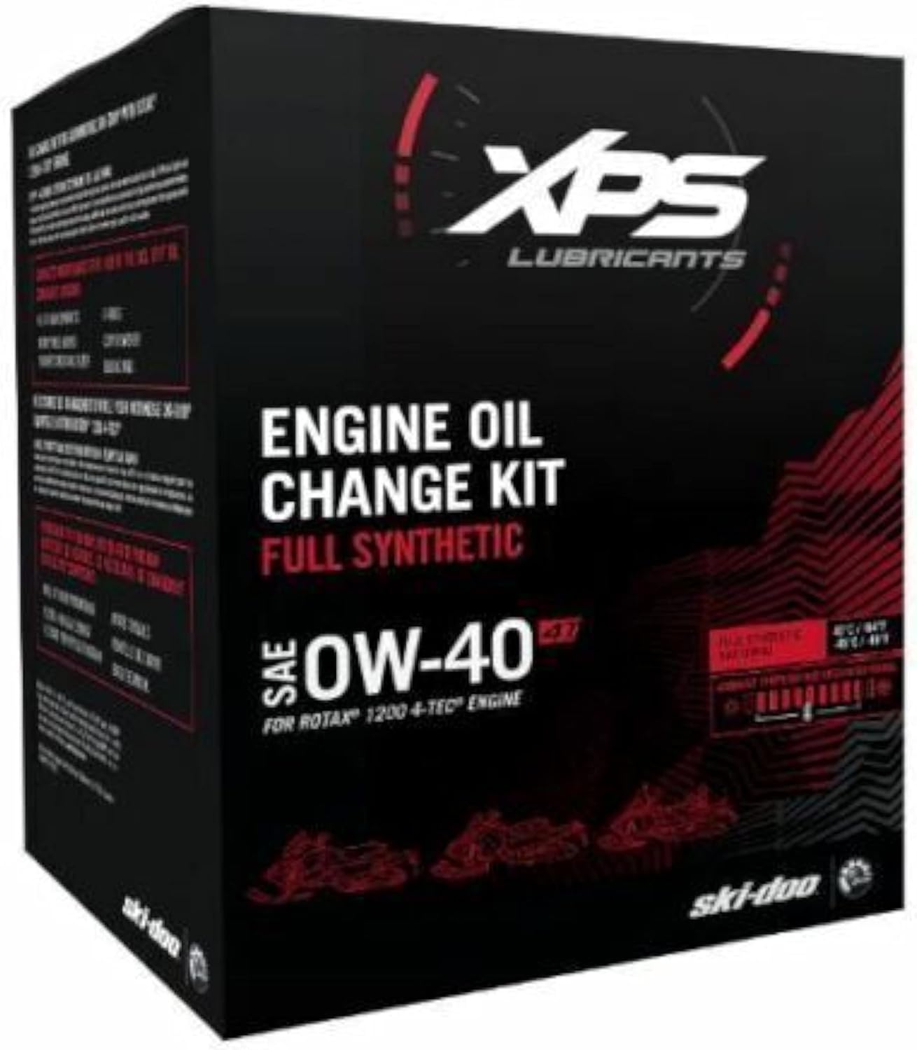 Ski-Doo New OEM, 4T 0W-40 Synthetic Oil Change Kit, Rotax 1200 4-TEC, 9779255