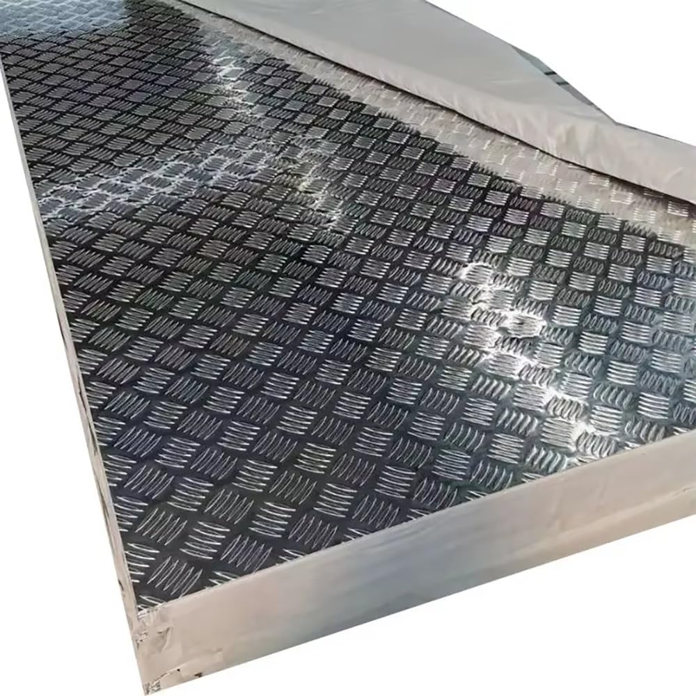 Tłoczona Aluminiowa Płyta Ryflowana – Płyta Antypoślizgowa Ze Stopu 1060 (grubość 2 Mm, 100x100 Mm Do 400x500 Mm) – Gotowa Do Cięcia CNC/laserowego Dla Przemysłu, HVAC, Opakowań (1 Sztuka)(200x300mm)