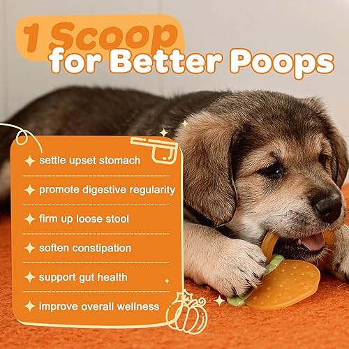 Miniatura 3 de ZEBORA Calabaza para perros  Fibra natural para perros y gatos, manzana, probióticos para perros para la salud digestiva, favorecer deposiciones