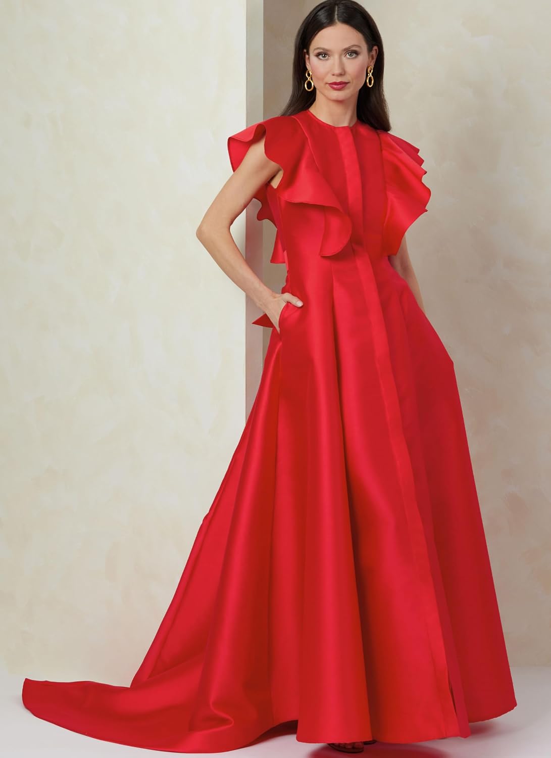 Vogue V2087U5 Misses' Special Occasion Dress Sewing Pattern Packet, Design Code V2087, Sizes 16-18-20-22-24