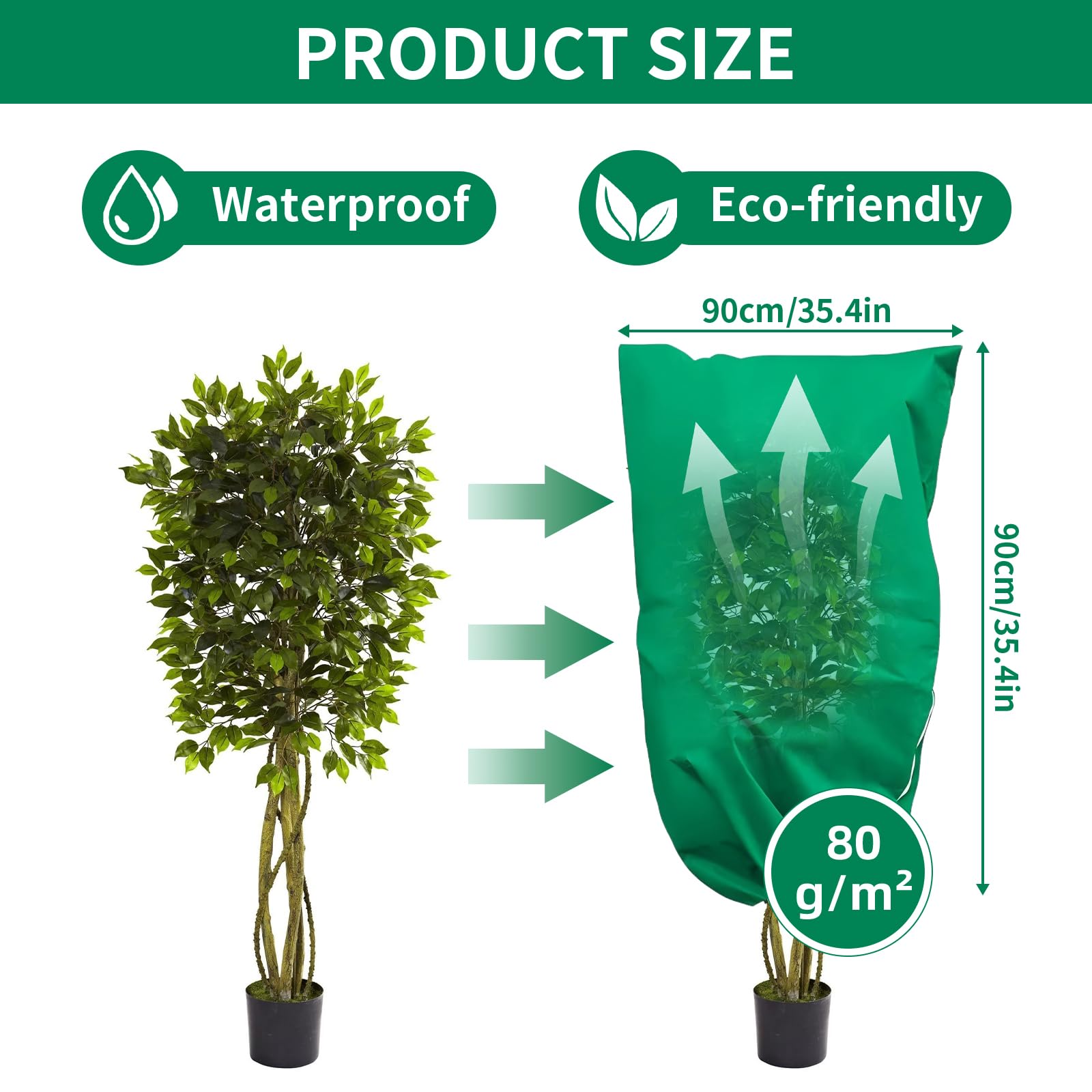 QOPAHI Garden Plant Fleece Frost Protection - Image 2