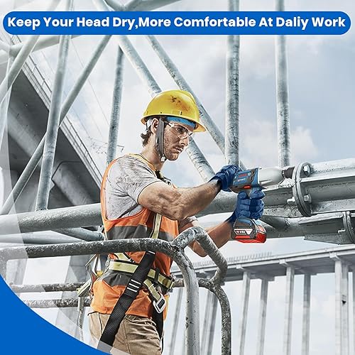 Miniatura 6 de 9 unidades de bandas de sudor para casco duro, lavables, reutilizables, almohadillas de aire, accesorios para casco duro