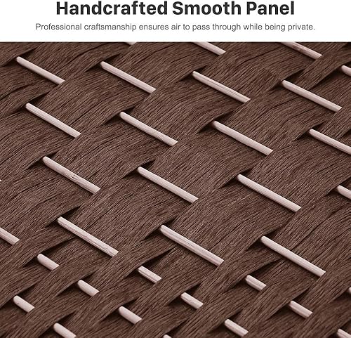 Miniatura 31 de Divisores de habitación de 6 pies de alto - 20 pulgadas de ancho pantalla de privacidad independiente con fibra tejida de diamante, divisor de pared